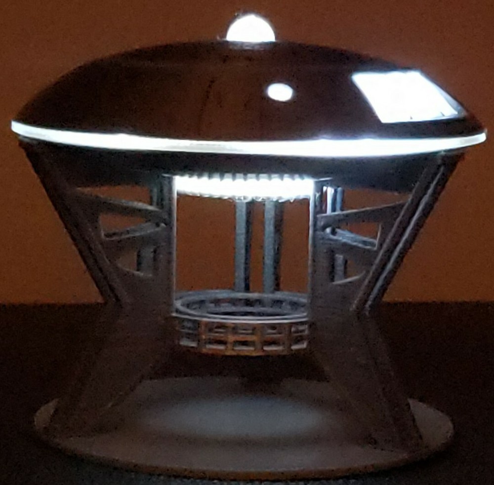 Jupiter 2 [from Lost in Space] - with Light & Gantry Stand - small