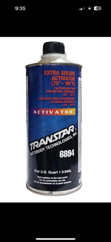 Transtar Extra Solids Clearcoat Activator 1 Quart 6894