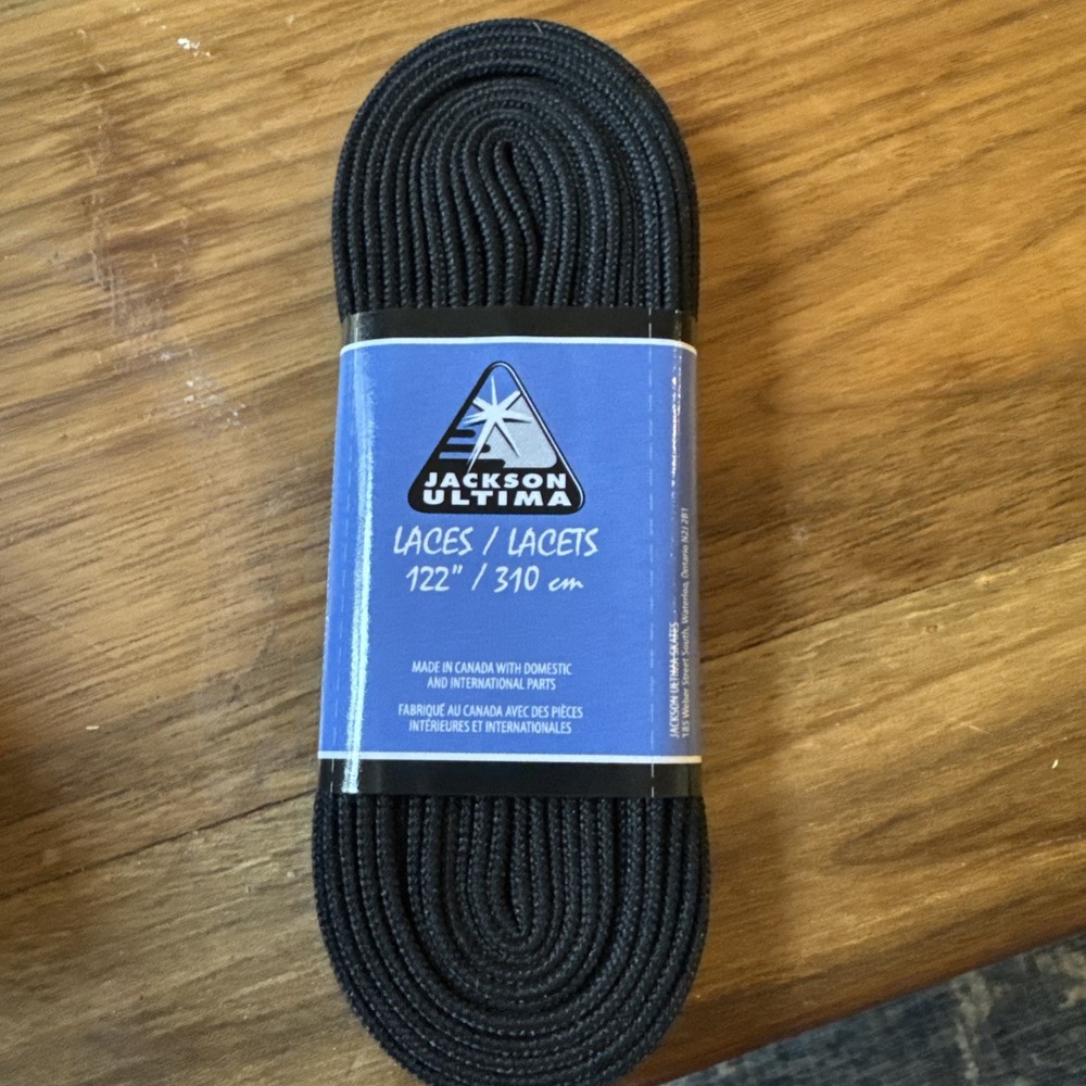 Jackson Ultima Black Laces 122" 2 Pair