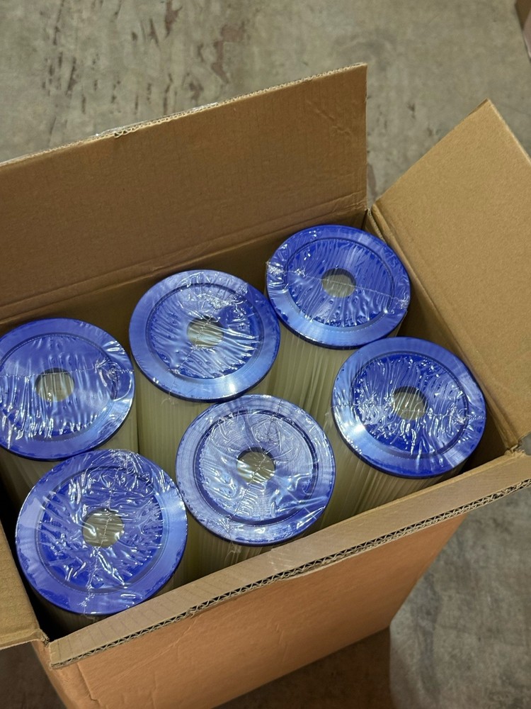 SpiroPure SP-R50-20BB 20x4.5 50 Micron Pleated Polyester Sediment Filter 6 Pack