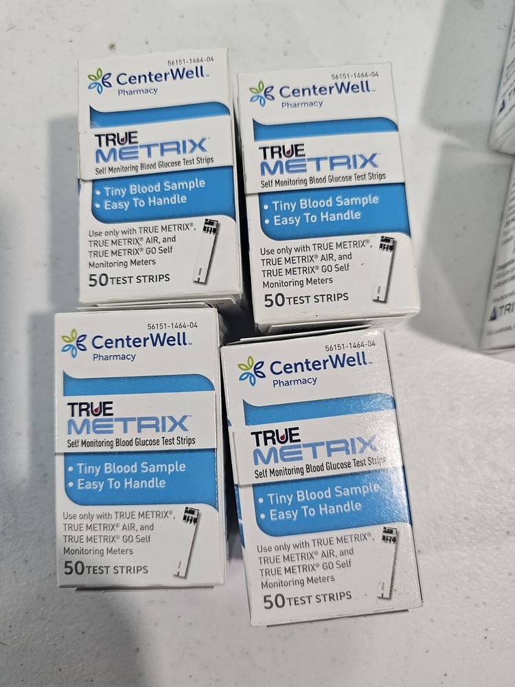4x50ct True Metrix Test Strips Sealed - EXP. 2024