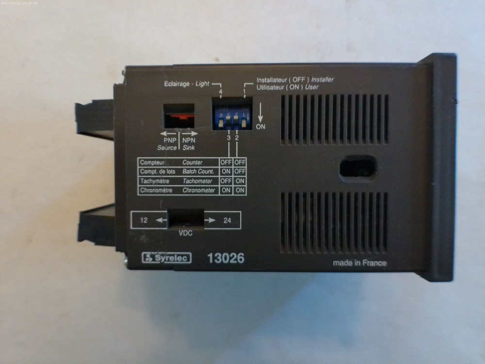 SYRELEC 13026 PROGRAMMABLE COUNTER 120V
