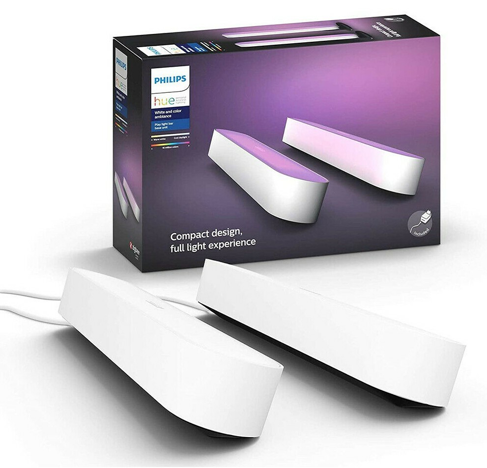 Philips Hue Play White & Color Ambiance Smart LED Light Bar 2-Pack