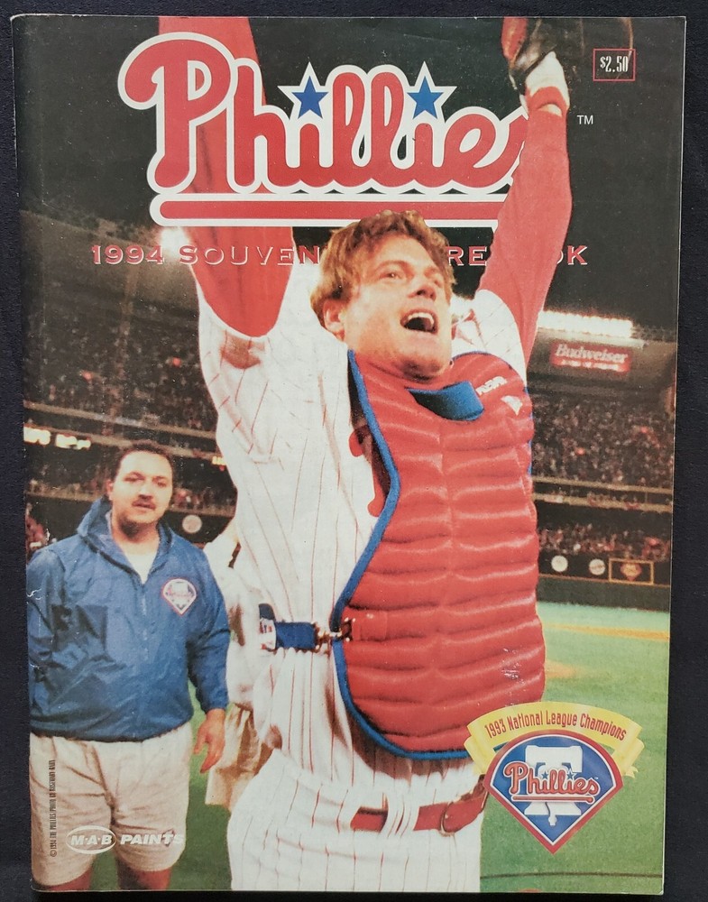 1993 Philadelphia Phillies NLCS Official MLB Program Daulton Schilling Williams