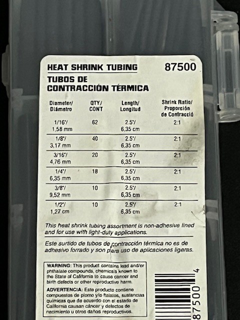 Dorman #87500 Heat Shrinking Tubes 160 Pieces
