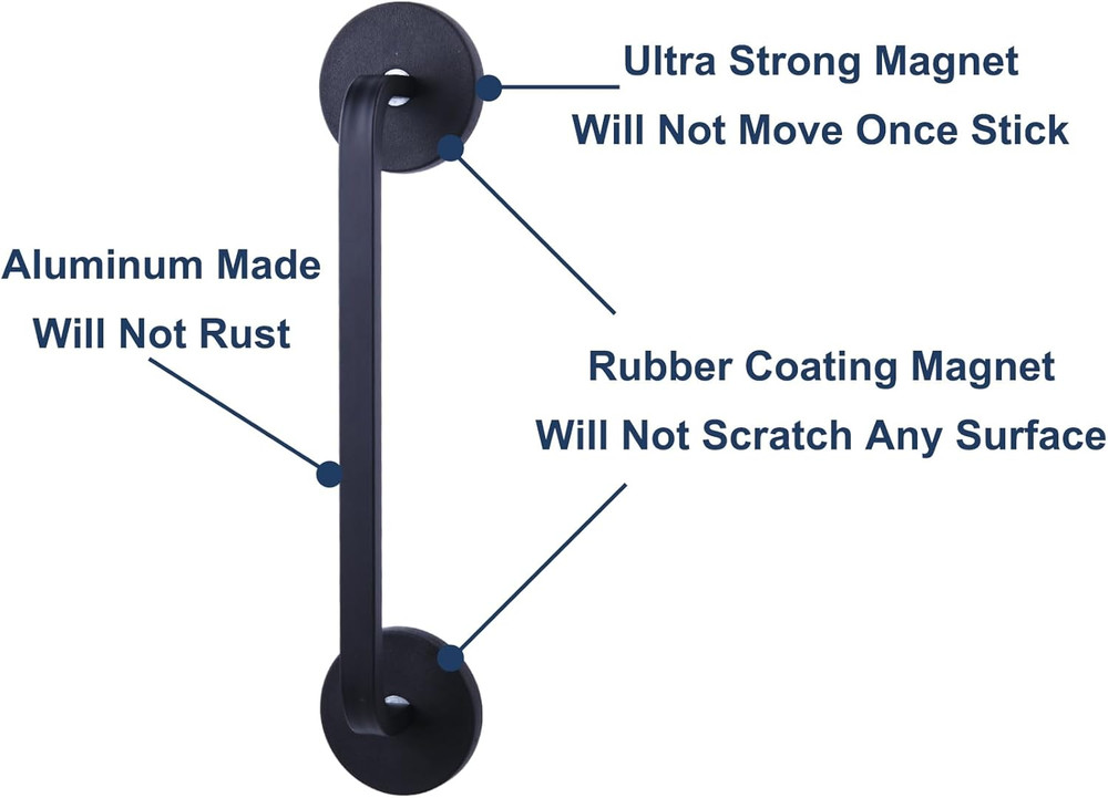 Magnetic Refrigerator Door Handle 2 Pack - Super Strong Pull Handle Set
