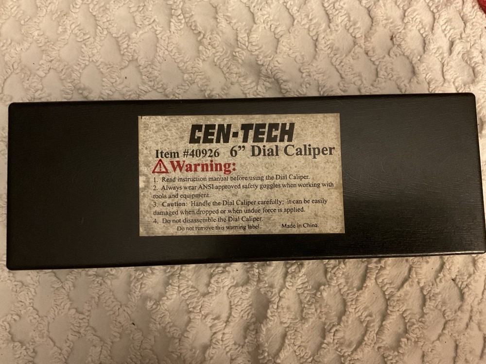 Cen-Tech 6" Dial Calipers