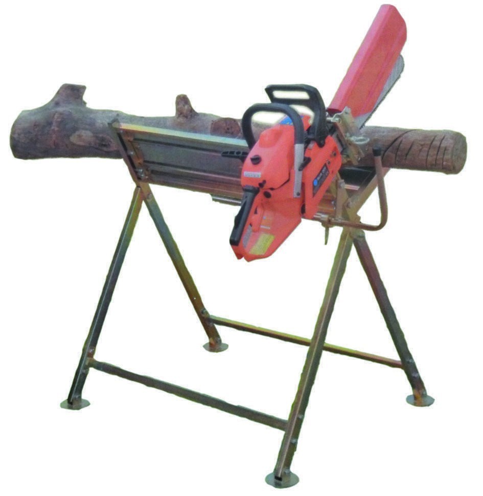 PROFESSIONAL CUTTING STAND / STAND, FOR LOGS AND CHAINSAW