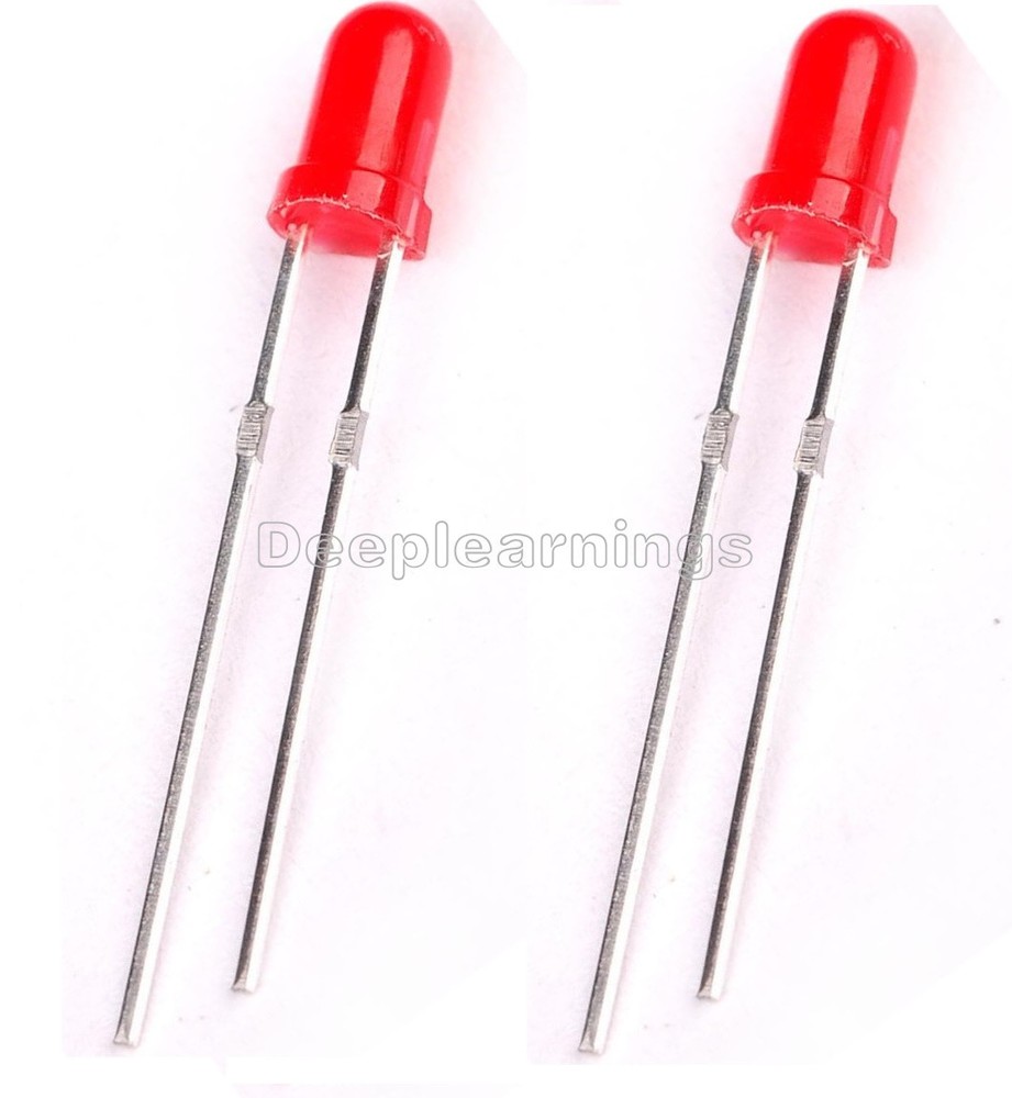 500Pcs Diffused LED 3MM RED COLOR RED LIGHT Super Bright
