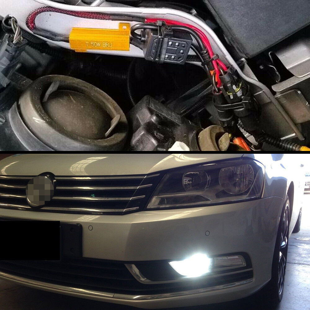 H11 H8 Fog Light Headlight DRL Error Free Resistor Decoder Wiring Harness Cable