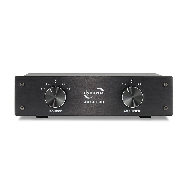 DYNAVOX AUX-S PRO Black Input Extension Switcher 5 RCA Inputs