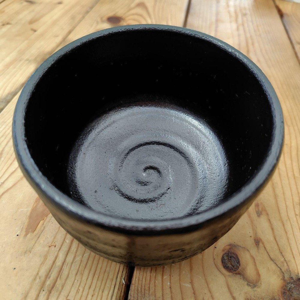 Tea Utensils black swirl pattern matcha