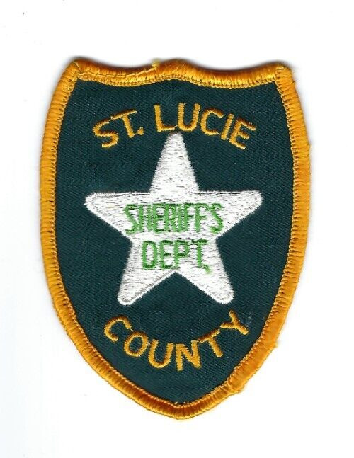 *VINTAGE* St. Lucie County Florida FL Sheriff's Dept. duty-worn patch