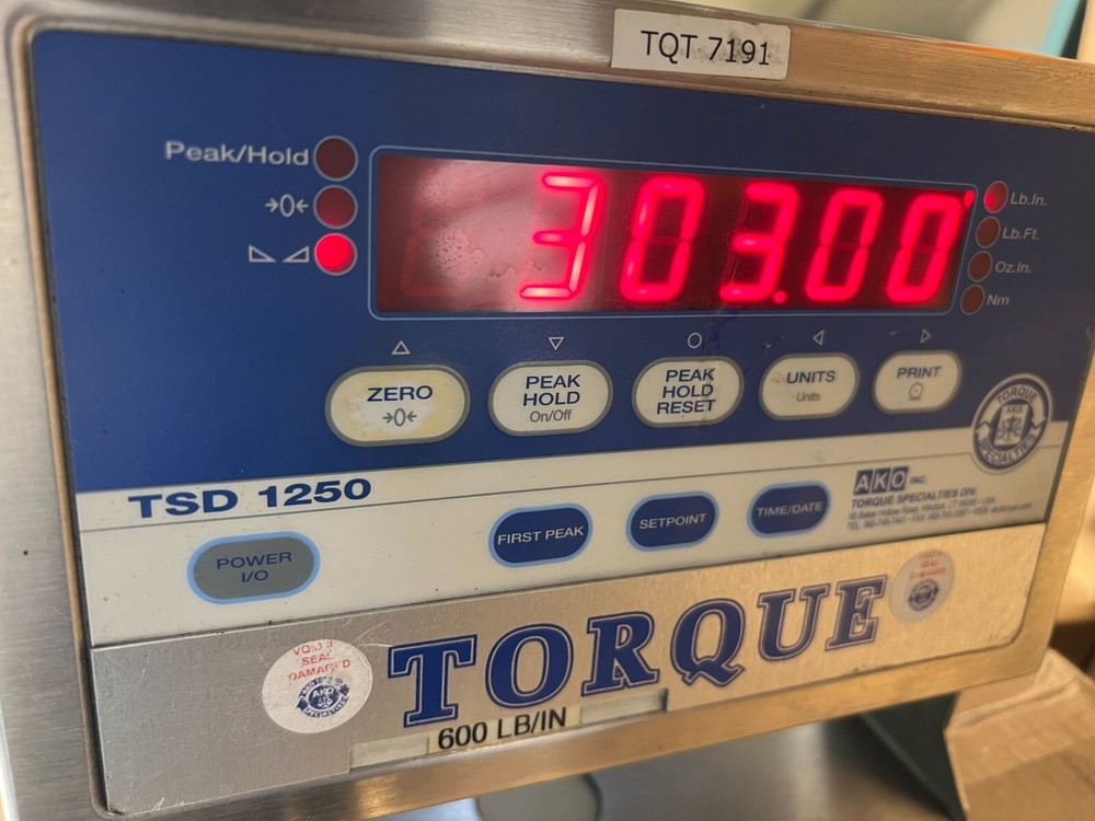 AKO Torque Specialties TSD 1250 Digital Indicator Calibrator