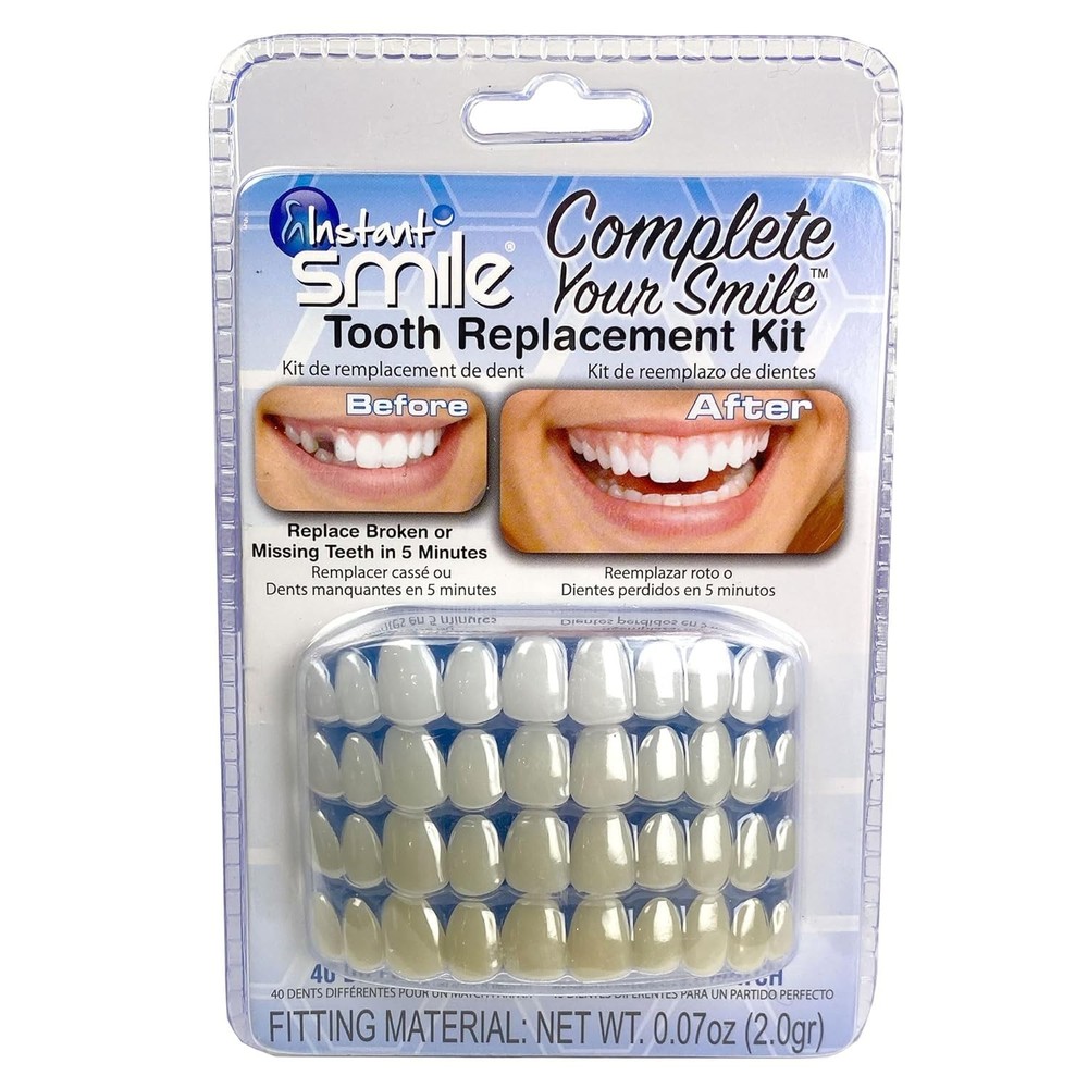 Realistic Tooth Replacement Kit - Replace Missing Teeth with Ease & Confidence