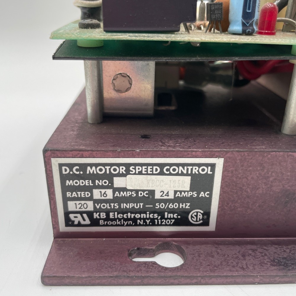 DC Motor Speed Control KBCC-125R 120 Volts