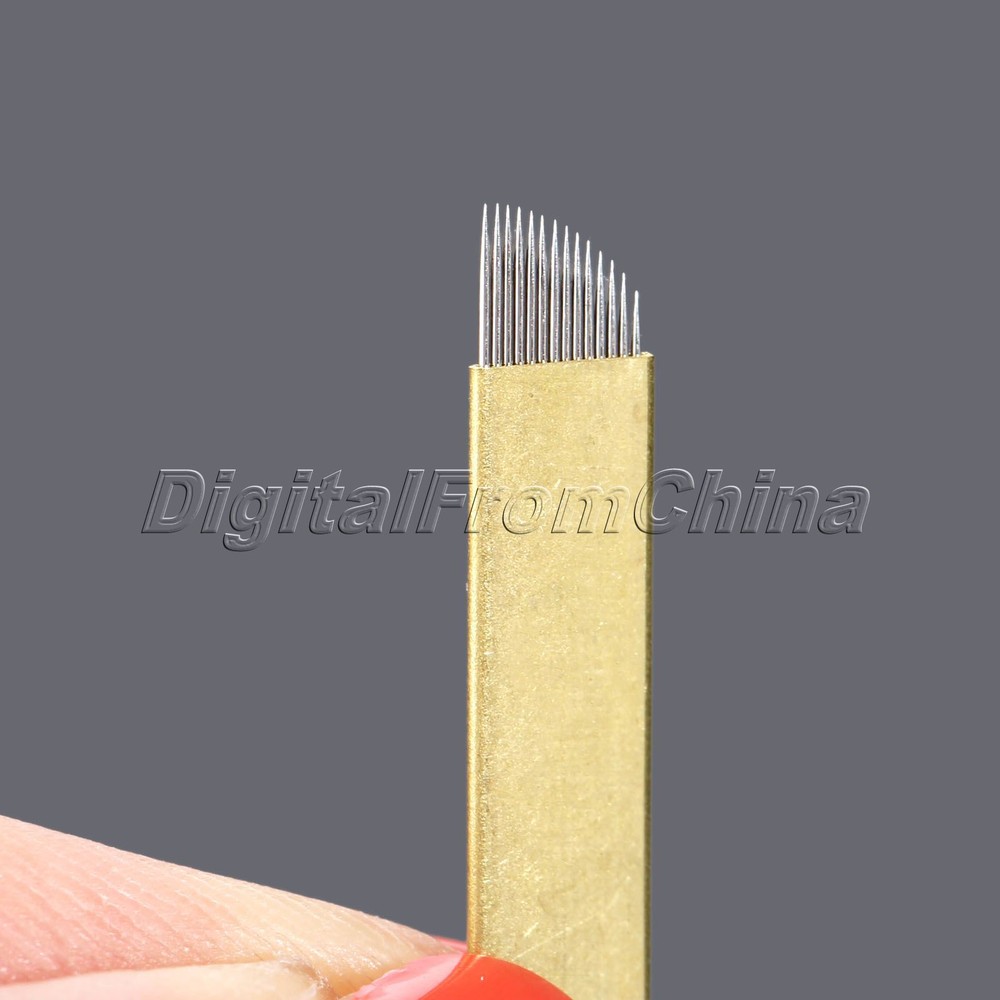 5Pcs Microblading Blades for Eyebrow Tattoo Permanent Makeup Manual Needles