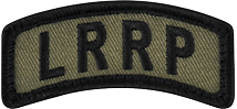 Army LRRP Tab with Glue
