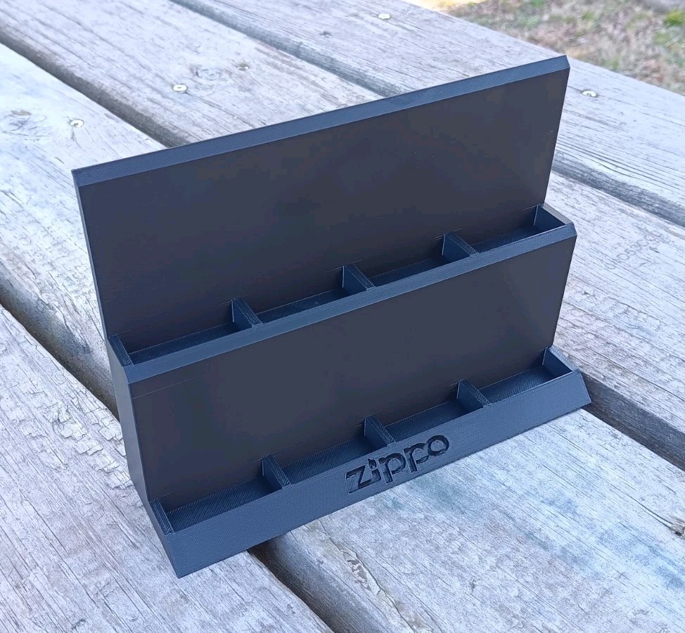 Zippo Lighter Display Stand - Holds 8 Lighters