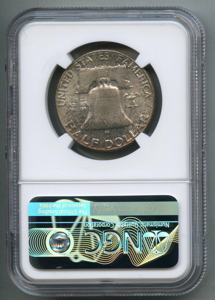 1953 Franklin Silver Half Dollar NGC MS 65
