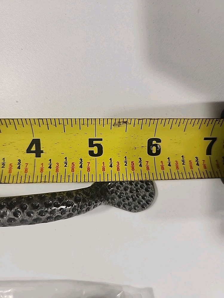(12 Pack) 3-3/4" Hammered Spoon Foot Pull Flat Black. Made In Italy