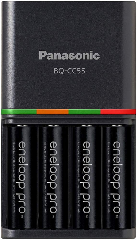 Eneloop Panasonic pro AAA Batteries (8-Pack) and Advanced pro 4 Hour Quick Ch...