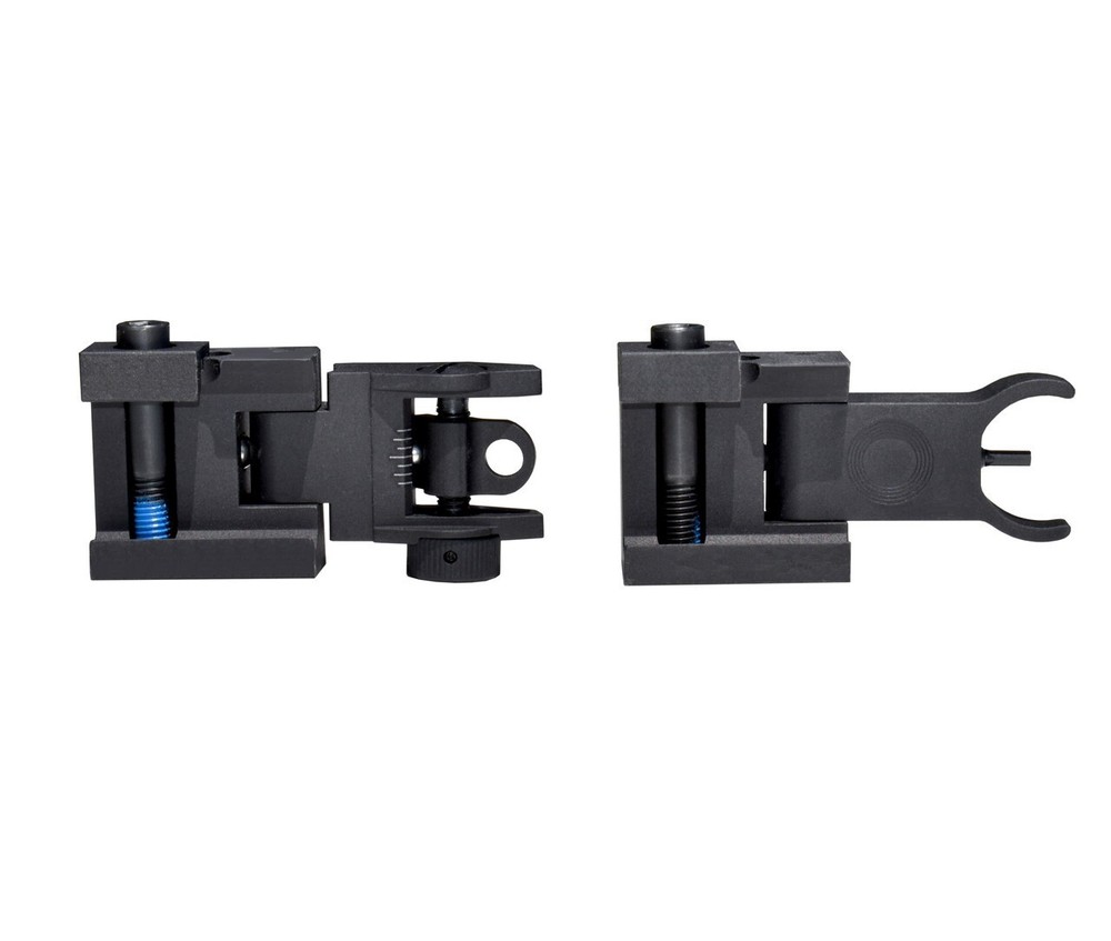 Basic Tactical Flip Up Front and Rear Sight Set, Aluminum