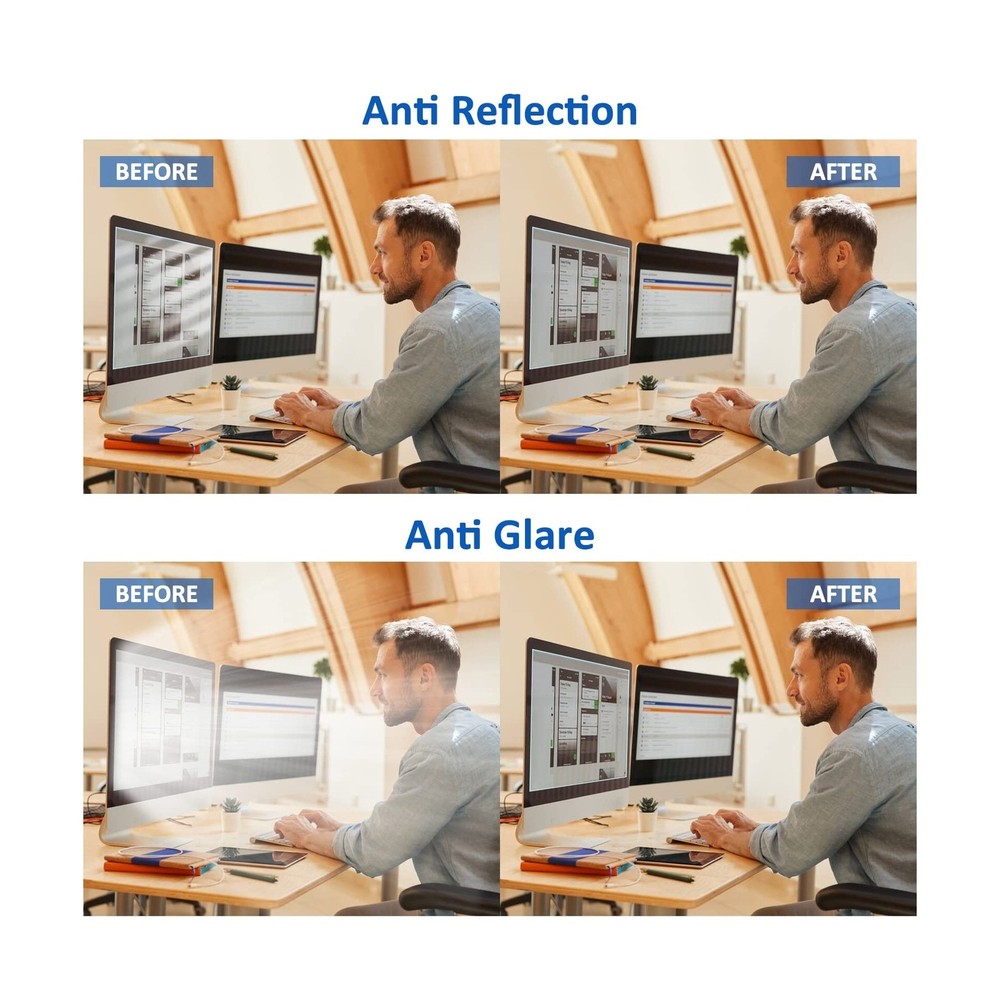 27 Inch Blue Light Blocking Computer Screen Protector, Eye Protection Screen ...