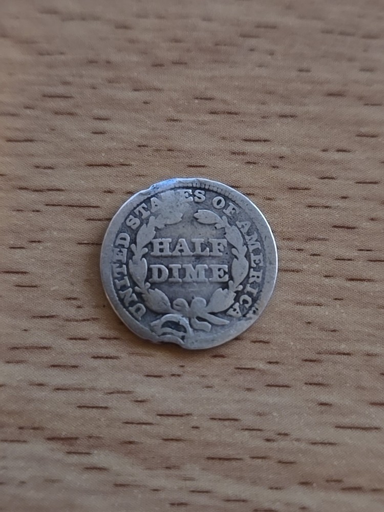 1849 Seated Liberty Half Dime
