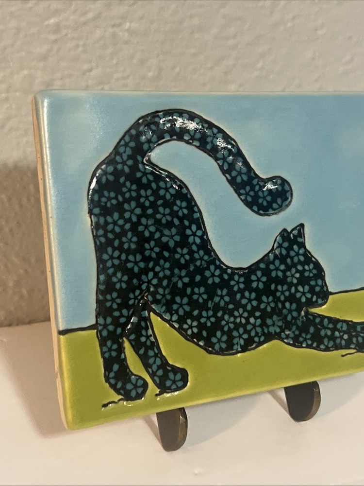 Ramona Paloma Tile Studios Cat Wall Tile 5.5”x4”