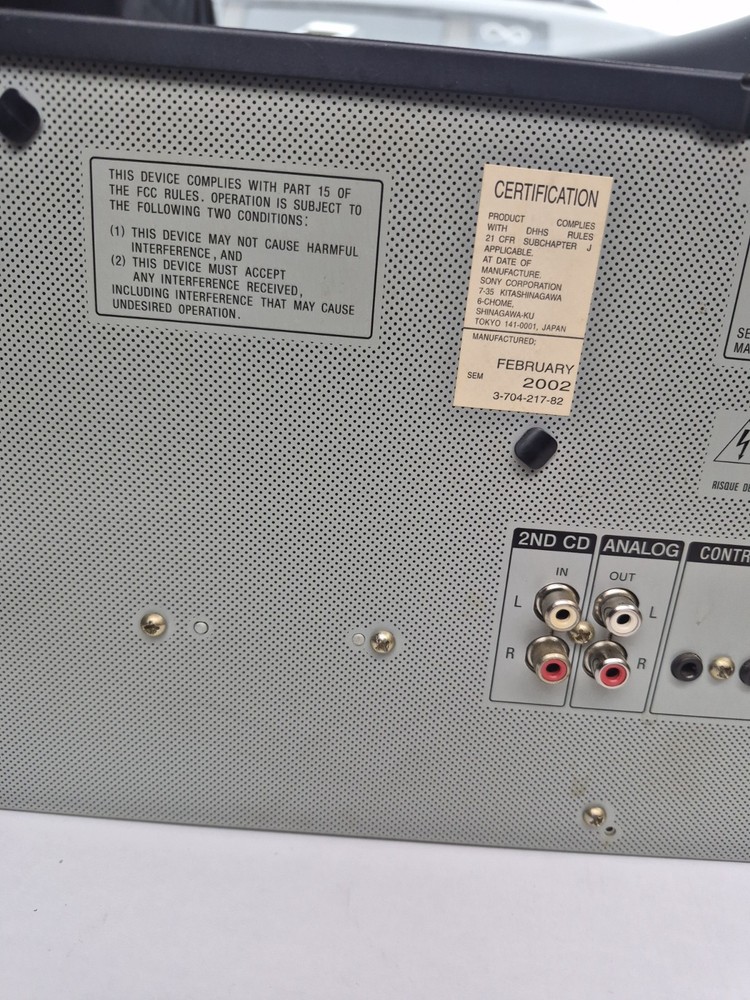 Sony CDP-CX355 Mega Storage 300 CD Player Changer