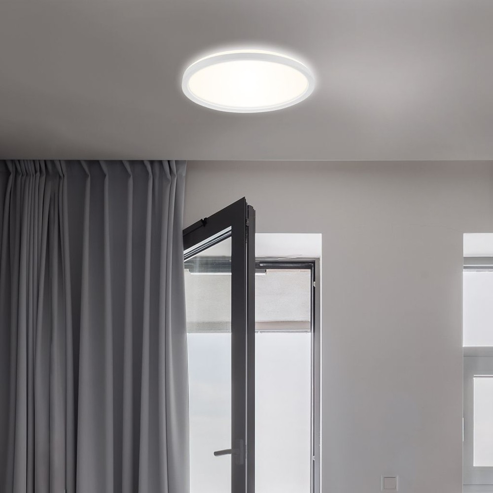 Round LED Panel Ceiling Light Flat Lamp Backlight Living Room Neutral White