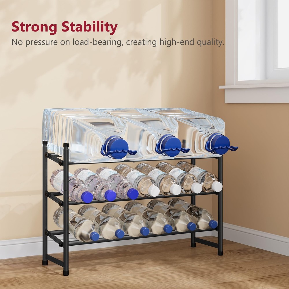 Expandable Shoe Rack for Closet 3 Tier, 28“-41“Adjustable & Stackable Shoe Sh...