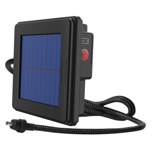 6V Deer Feeder Solar Panel, Efficient Solar Panel Charger 6V Solar Panel Black
