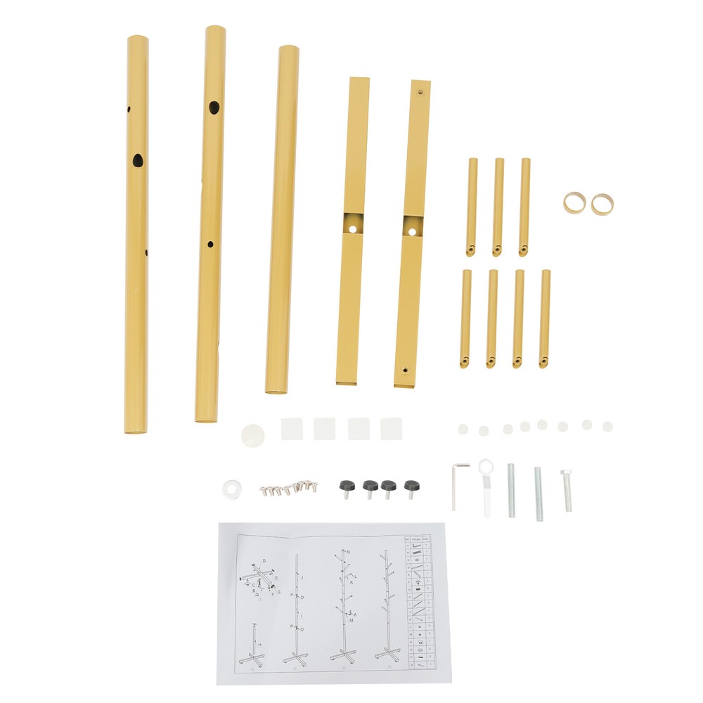 Coat Rack Stand Freestanding Coat Rack With 7 Hooks Tree-shaped Bedroom Rack