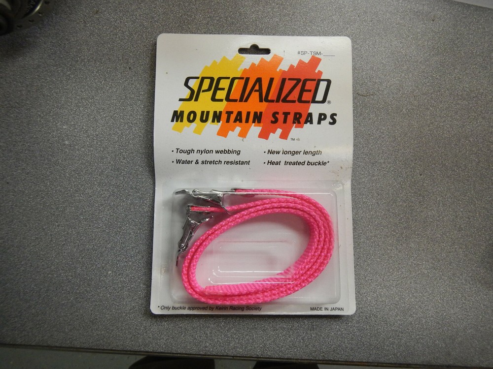 Pink Specialized Vintage Toe Straps