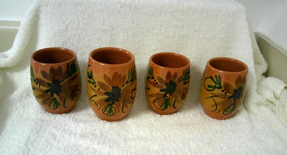 Sangria Set, Four cups, Immaculate. Never used.