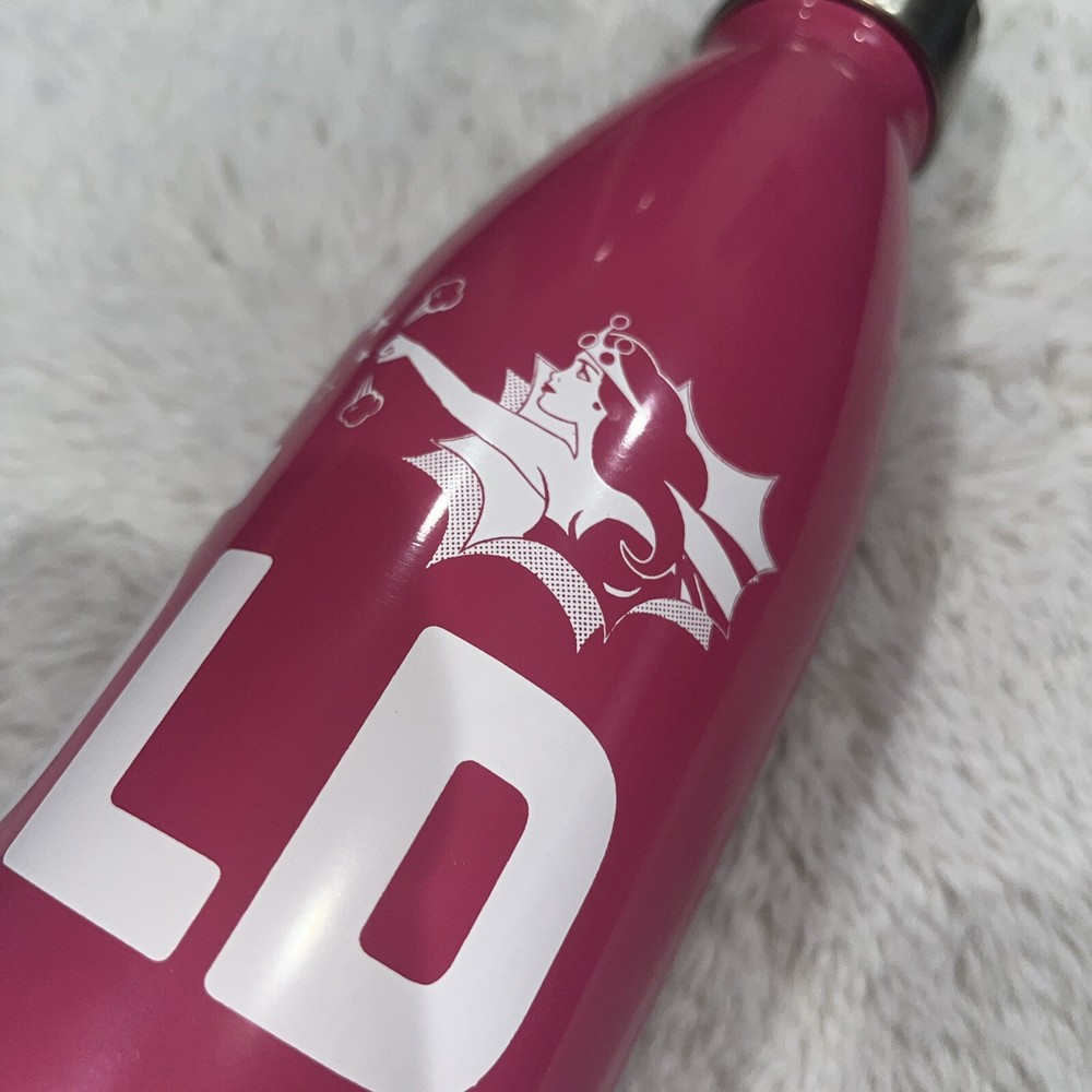 Benefit Makeup Water Bottle Pink Metal
