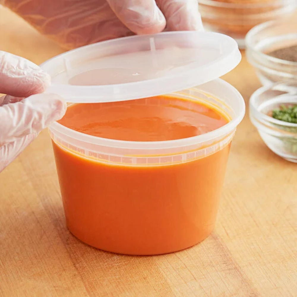 Choice HD 16oz Deli Container & Lid Combo Pack 240 Pack