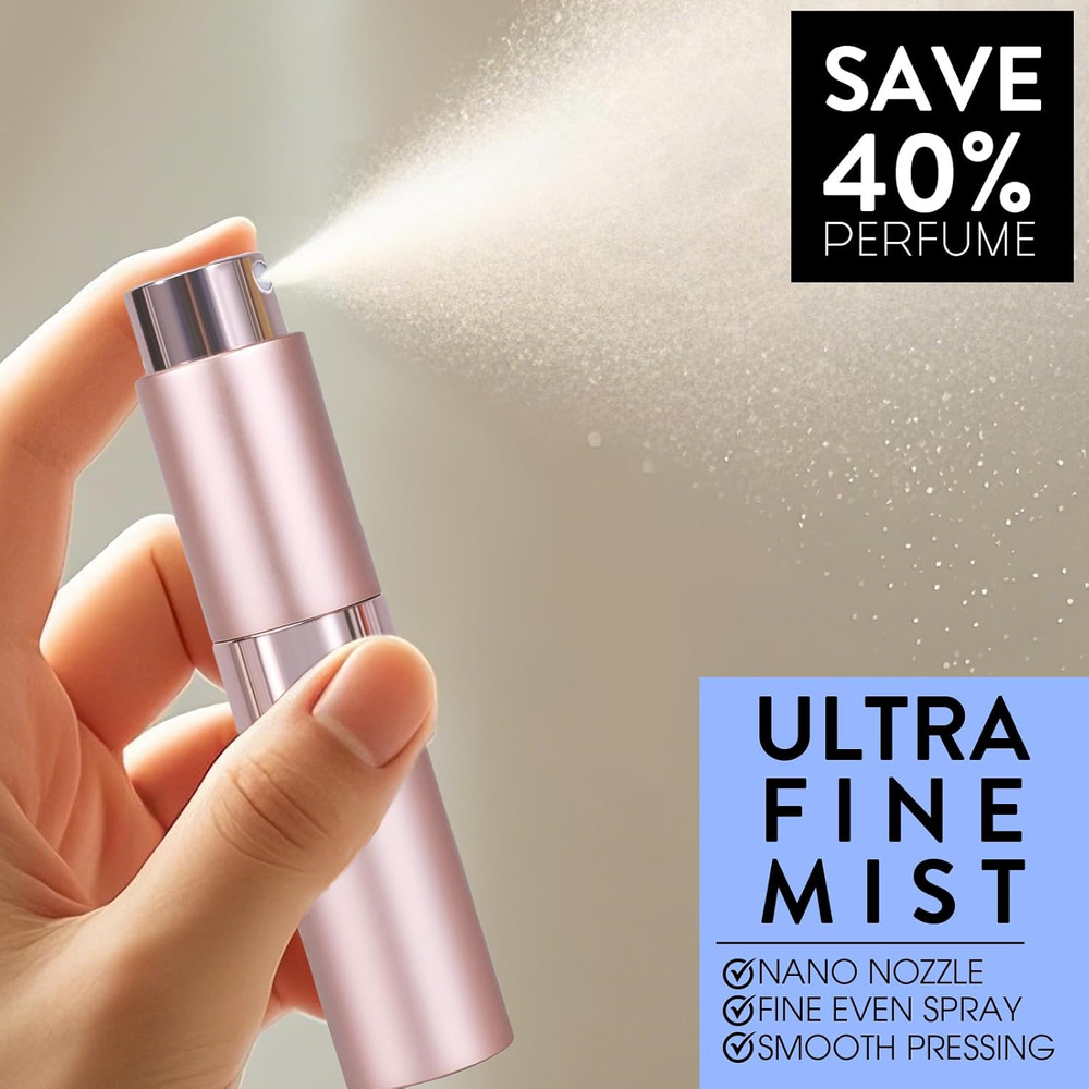 3 Pack 8ML Empty Atomizer Sprayer for Perfume Cologne Spray Bottle for Refill Po