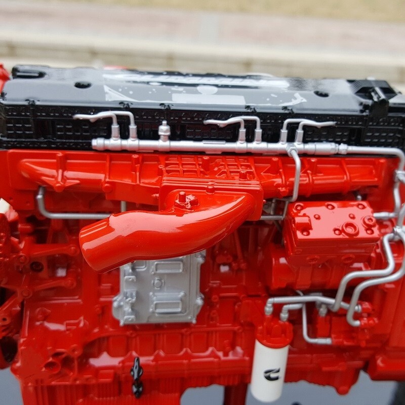 1:10 Cummins M15 Engine Transmission Construct Machine Equipment Diecast Model