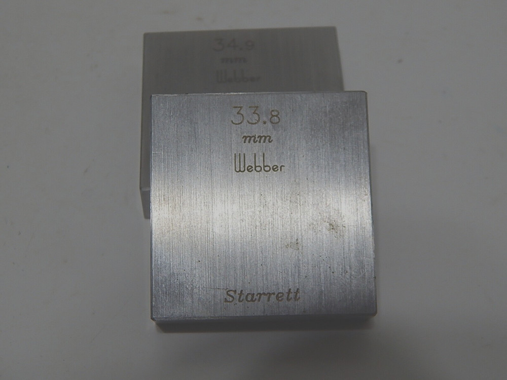 STARRETT WEBBER GAGE BLOCK 33.8MM