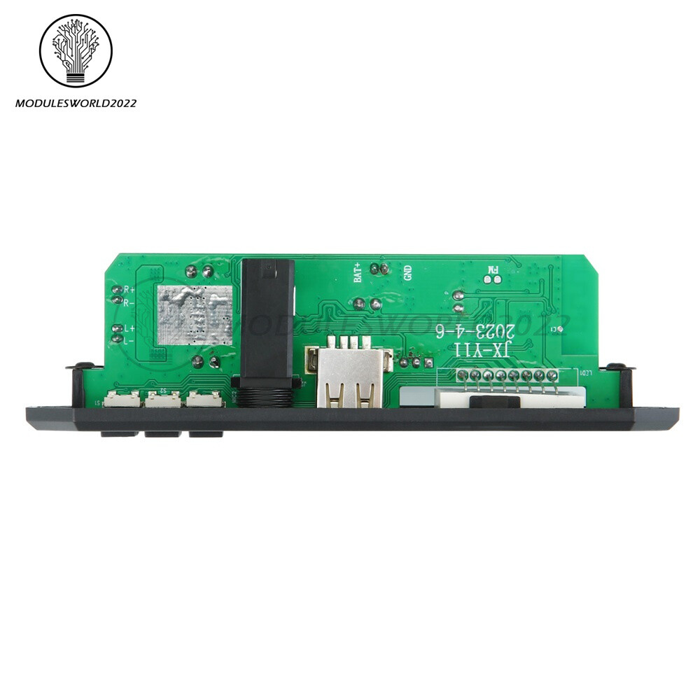 DIY MP3 Decoder Board 2*40W DC7-24V Car MP3 Player Microphone FM Radio Module