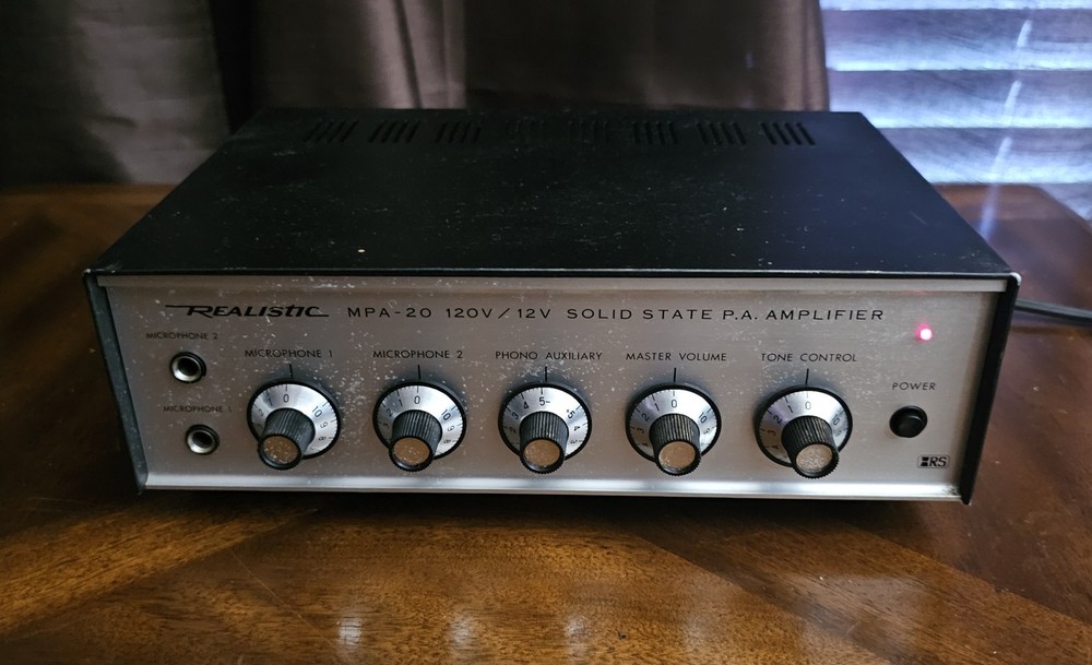 Realistic MPA-20 Radio Shack Solid State PA Amplifier UNTESTED