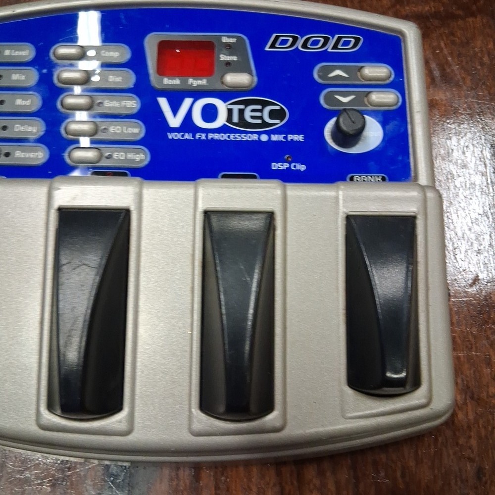 DOD VOTEC Vocal FX Processor Pedal / Microphone Preamp Untested