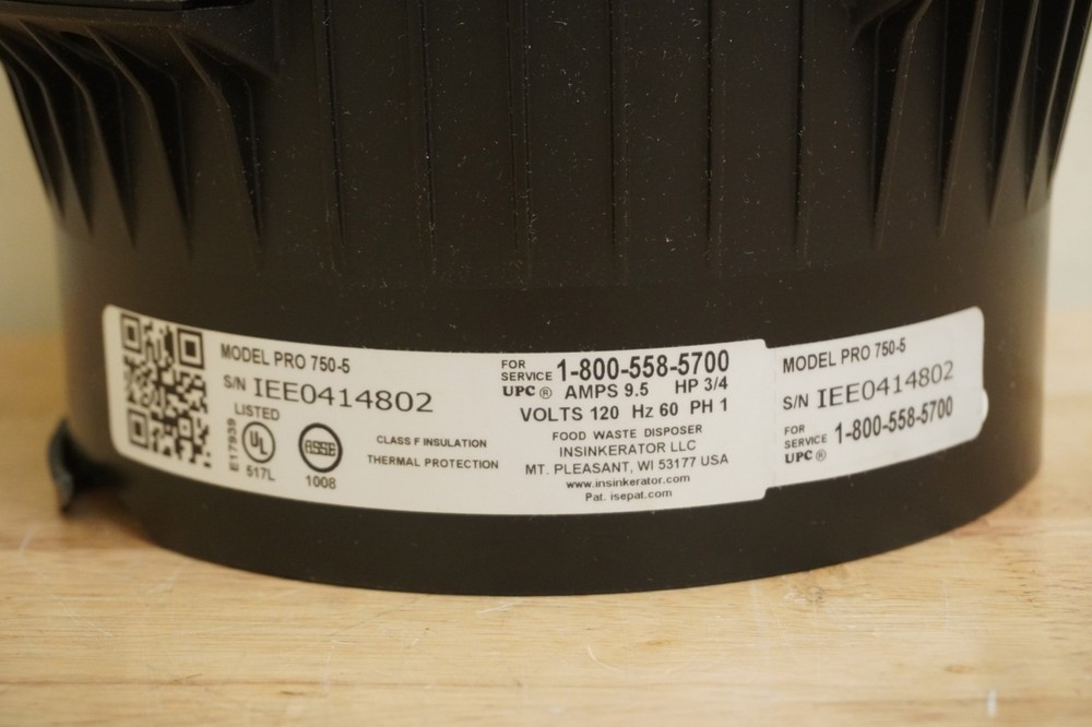 InSinkErator Evolution Pro 750 3/4 HP Continuous Feed Garbage Disposal~Cracked~