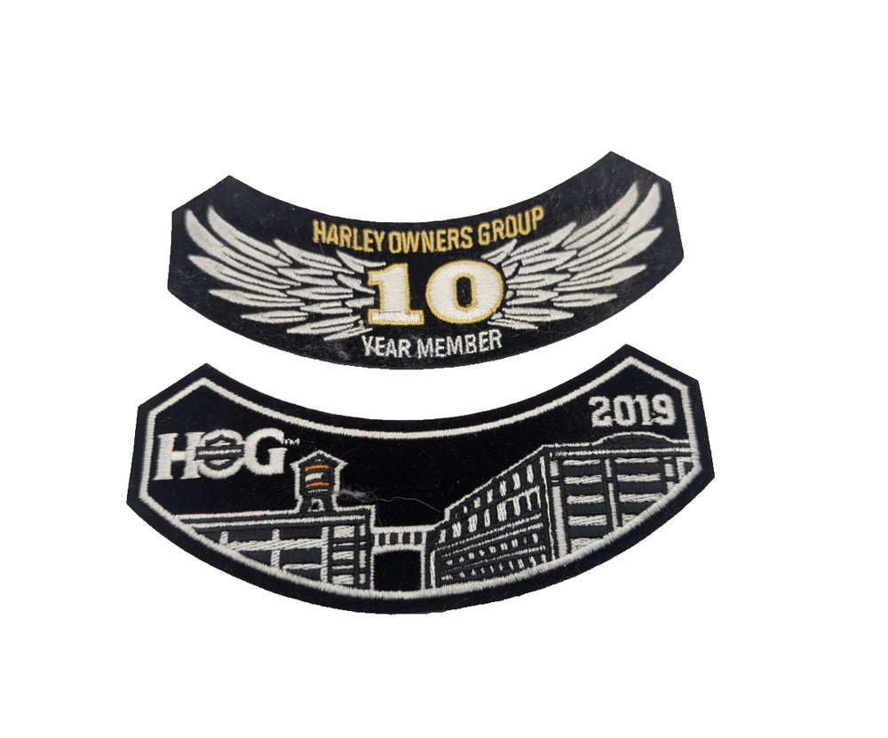 Vintage HOG Harley Owners Group 10 Year Member Eagle Wing Patch