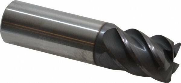 Accupro 3/4" Diam 5 Flute Single End Solid Carbide 0.06" Corner Radius End Mi...