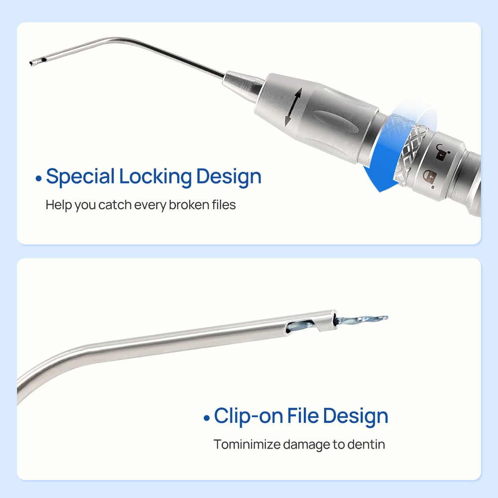 Dental Broken File Extractor Endodontic File Removal System Kits Endo Root Canal