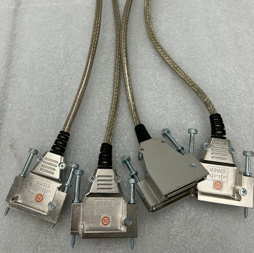 Lot of 4 Cisco Systems 72-2632-01 41826 50cm Stacking Cables Stackwise Stack